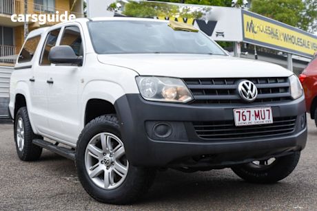 White 2014 Volkswagen Amarok Dual Cab Utility Tdi420 (4X4)