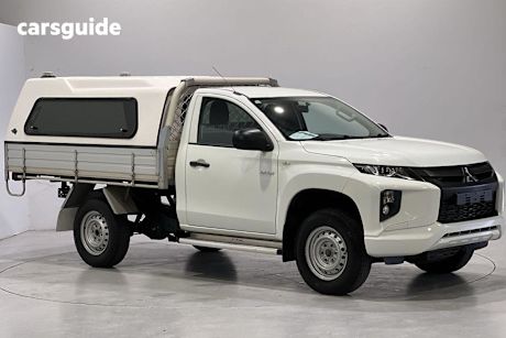 White 2019 Mitsubishi Triton Ute Tray GLX R