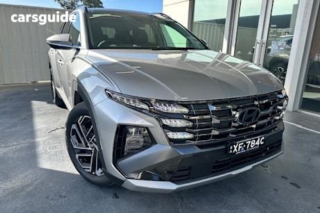 Silver 2025 Hyundai Tucson Wagon Premium Hybrid (Awd)