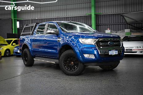 Blue 2016 Ford Ranger Ute Tray XLT 4X4