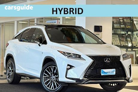 White 2016 Lexus RX SUV RX450H F SPORT 4X4