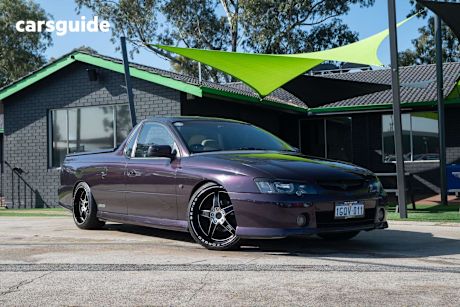 Purple 2004 Holden UTE Ute Tray SS R
