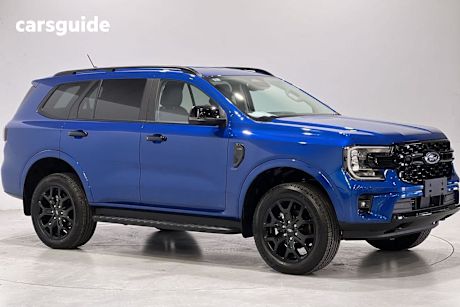 Blue 2025 Ford Everest SUV SPORT R