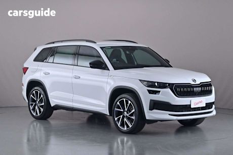 White 2023 Skoda Kodiaq Wagon Sportline (4X4) 132Tsi