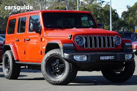Red 2024 Jeep Wrangler Unlimited Hardtop Overland (4X4)