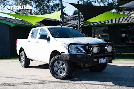 White 2017 Mazda BT-50 Ute Tray XT 4X4