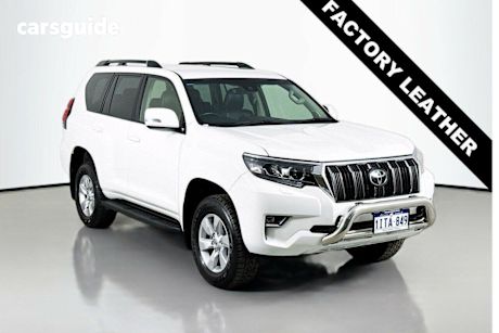 White 2021 Toyota Landcruiser Prado Wagon Gxl Flat Tailgate