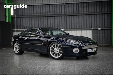 Blue 2002 Aston Martin DB7 Coupe Vantage