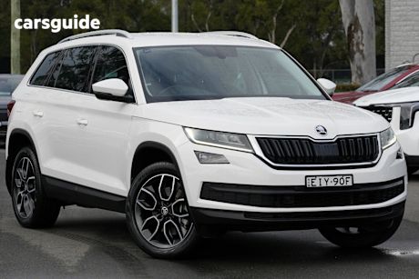 White 2020 Skoda Kodiaq SUV 132TSI 4X4