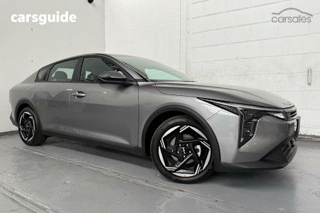 Grey 2025 Kia K4 Sedan Sport+