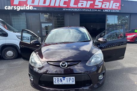 Burgundy 2007 Mazda 2 Hatchback Genki