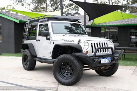 Silver 2009 Jeep Wrangler Sedan SPORT 4X4