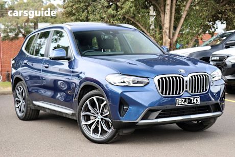 Blue 2022 BMW X3 Wagon Xdrive30I M Sport