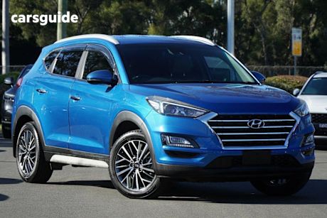 Blue 2019 Hyundai Tucson SUV ELITE F