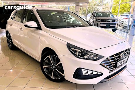 White 2022 Hyundai I30 Hatchback Elite
