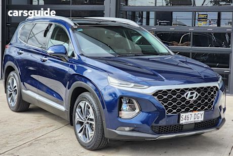 Blue 2019 Hyundai Santa FE SUV HIGHLANDER 4X4