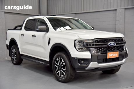 White 2022 Ford Ranger Ute Tray SPORT 4X4