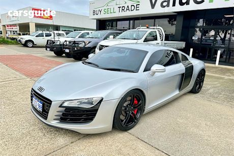 Silver 2007 Audi R8 Coupe 4WD