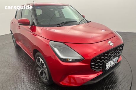 Red 2025 Suzuki Swift Hatchback Hybrid Glx
