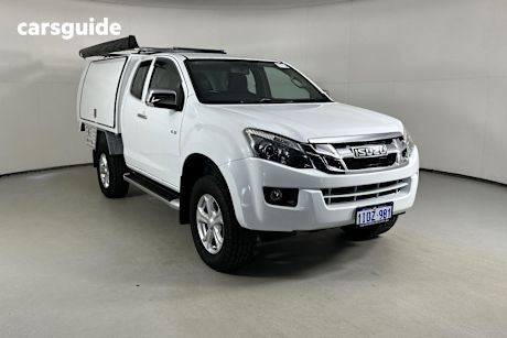 White 2016 Isuzu D-MAX Space Cab Utility Ls-U Hi-Ride (4X4)