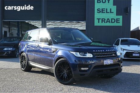 Blue 2015 Land Rover Range Rover Sport SUV TDV6 SE 4X4