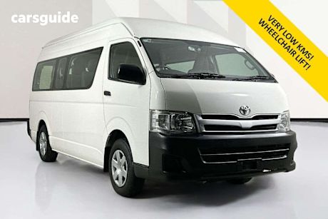 White 2011 Toyota HiAce Bus Commuter