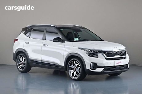 White 2022 Kia Seltos Wagon Gt Line (Awd)