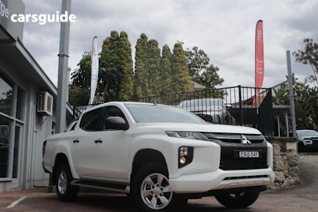 White 2021 Mitsubishi Triton Ute Tray GLX+ 4X4