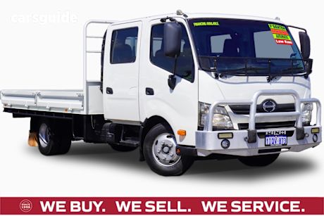 White 2019 Hino 300 SERIES Ute Tray 616