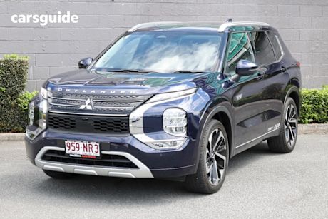 Blue 2022 Mitsubishi Outlander Wagon Phev Exceed 5+2 Seat (Awd)