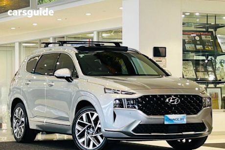 Silver 2023 Hyundai Santa FE SUV HIGHLANDER F