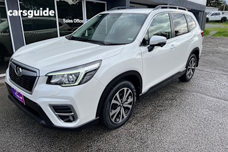 White 2019 Subaru Forester SUV 2.5I PREMIUM 4WD