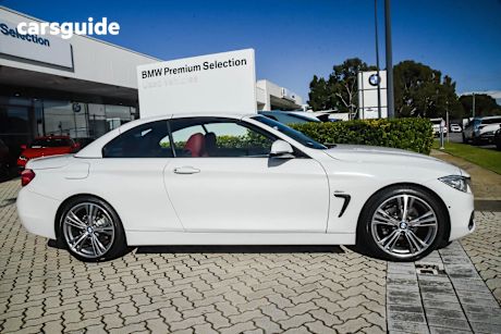 White 2016 BMW 4 Convertible 420I SPORT LINE R