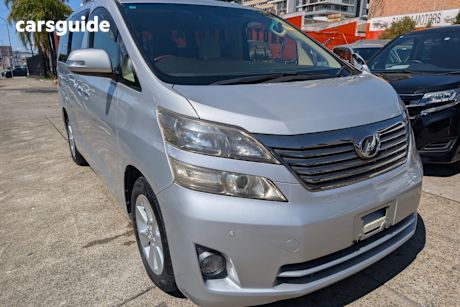Silver 2010 Toyota Vellfire Wagon