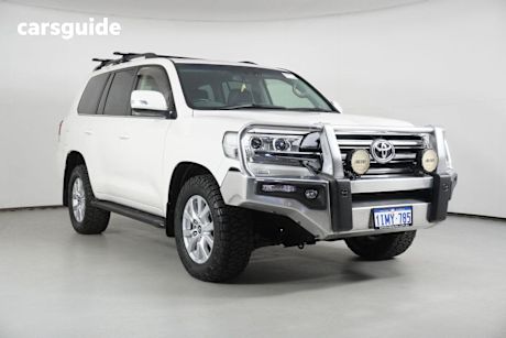 White 2018 Toyota Landcruiser Wagon Lc200 Vx (4X4)