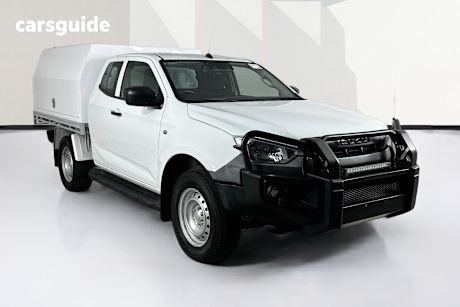 White 2022 Isuzu D-MAX Space Cab Chassis Sx (4X4)