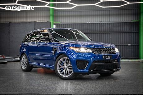 Blue 2015 Land Rover Range Rover Sport SUV V8SC SVR 4X4