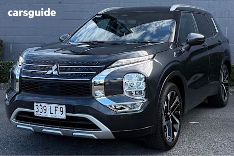 Grey 2023 Mitsubishi Outlander Wagon Exceed Tourer 7 Seat (Awd)