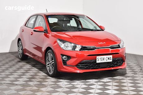 Red 2021 Kia RIO Hatch SPORT F