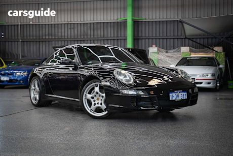 Black 2007 Porsche 911 Coupe CARRERA R