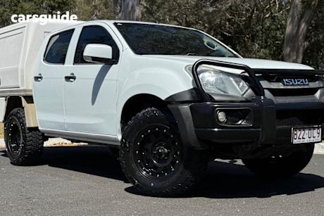White 2018 Isuzu D-MAX Crew Cab Chassis Sx (4X4)