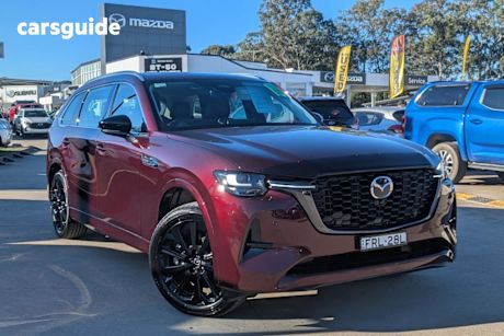 Red 2024 Mazda CX-80 Wagon G40E Gt