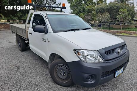 White 2010 Toyota Hilux Ute Tray WORKMATE R