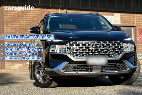Black 2022 Hyundai Santa FE SUV ACTIVE 4X4