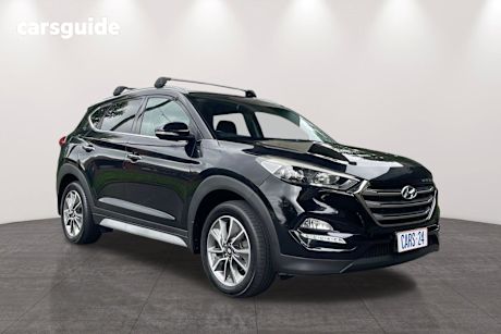 Black 2017 Hyundai Tucson SUV ELITE 4X4
