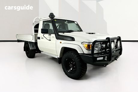 White 2021 Toyota Landcruiser Cab Chassis Gxl