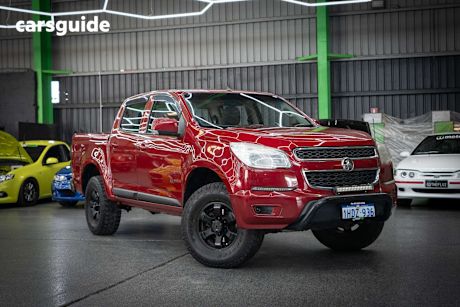 Red 2014 Holden Colorado Ute Tray LS R