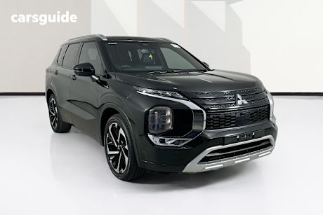 Black 2023 Mitsubishi Outlander Wagon Exceed Tourer 7 Seat (Awd)