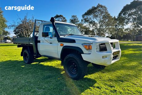 White 2017 Toyota Landcruiser Ute Tray WORKMATE (4X4)