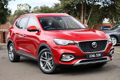 Red 2022 MG HS Plus EV SUV ESSENCE F